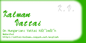 kalman vattai business card